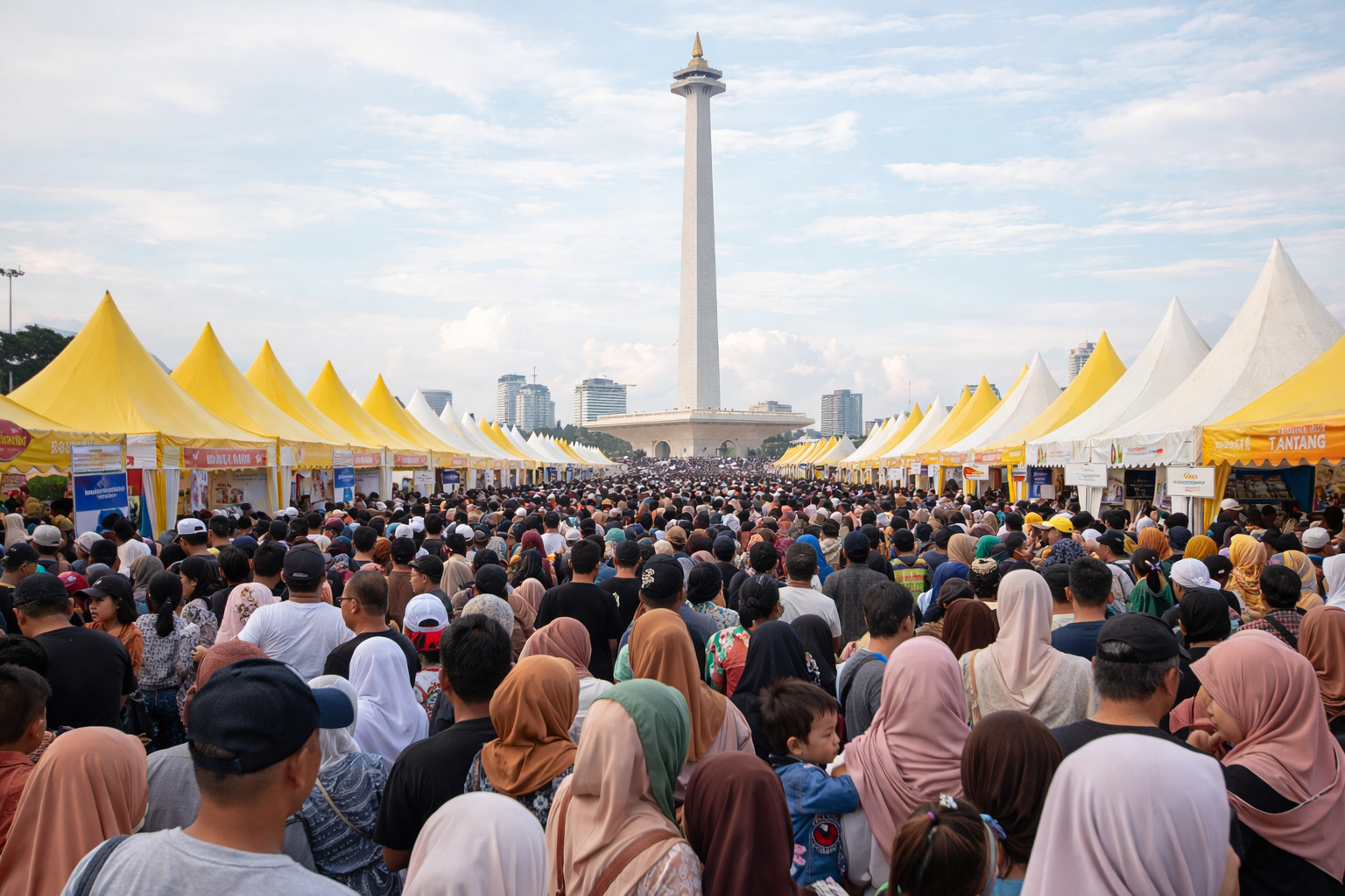 Bazar Rakyat di Monas Diserbu Warga, Pemerintah Hadirkan Nuansa Lebaran untuk Semua